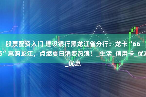 股票配资入门 建设银行黑龙江省分行：龙卡“66节”惠购龙江，点燃夏日消费热浪！_生活_信用卡_优惠